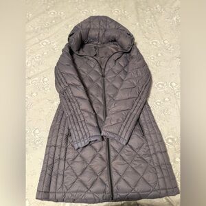 MICHAEL Michael Kors Gray Packable Down Fill Puffer Coat, Size Small, EUC!